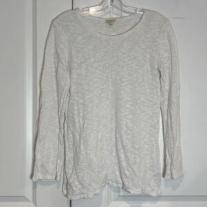 Project White Cotton Linen Slub Sweater M